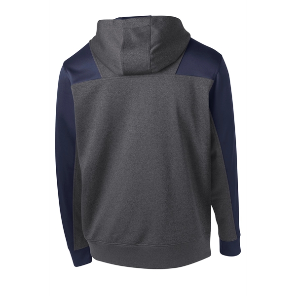Sport-Tek Tech Fleece Colorblock 1/4-Zip Hooded Sweatshirt.... from ASI 84863 SanMar