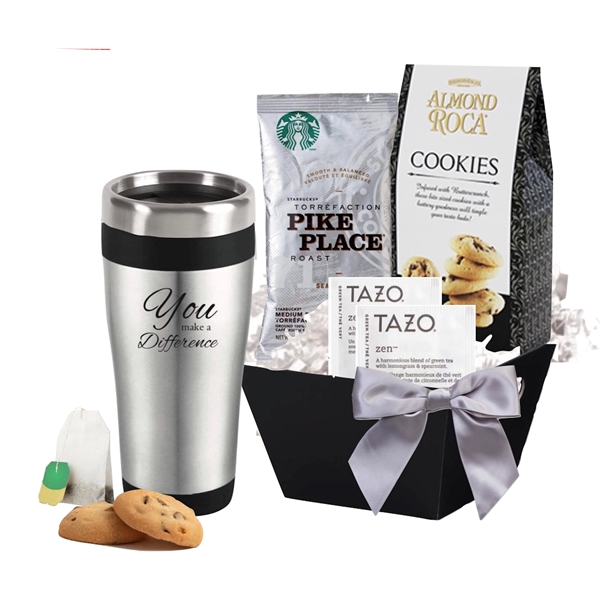 Coffee and Tea Basket with Tumbler... from ASI 89971 Stuff A Mug