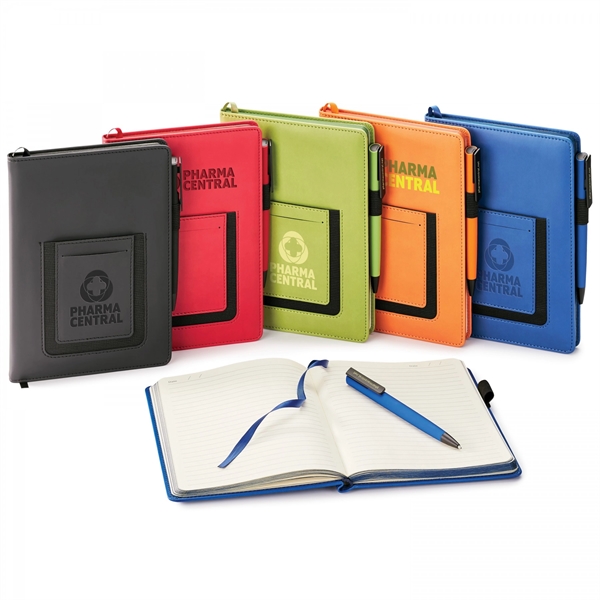 This perfect bound, non-refillable hard cover journal with 192 perforated, ivory... from ASI 88660 Spector & Co.