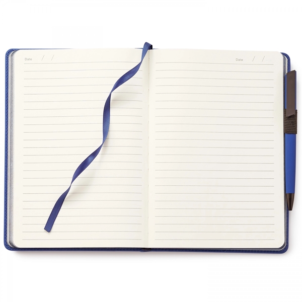 This perfect bound, non-refillable hard cover journal with 192 perforated, ivory... from ASI 88660 Spector & Co.