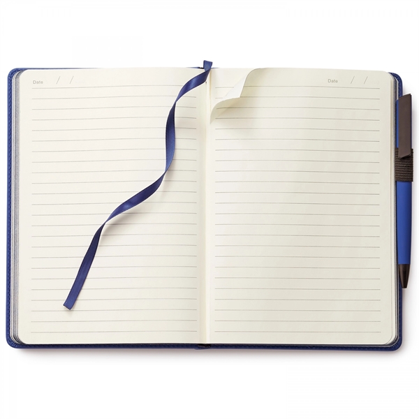 This perfect bound, non-refillable hard cover journal with 192 perforated, ivory... from ASI 88660 Spector & Co.