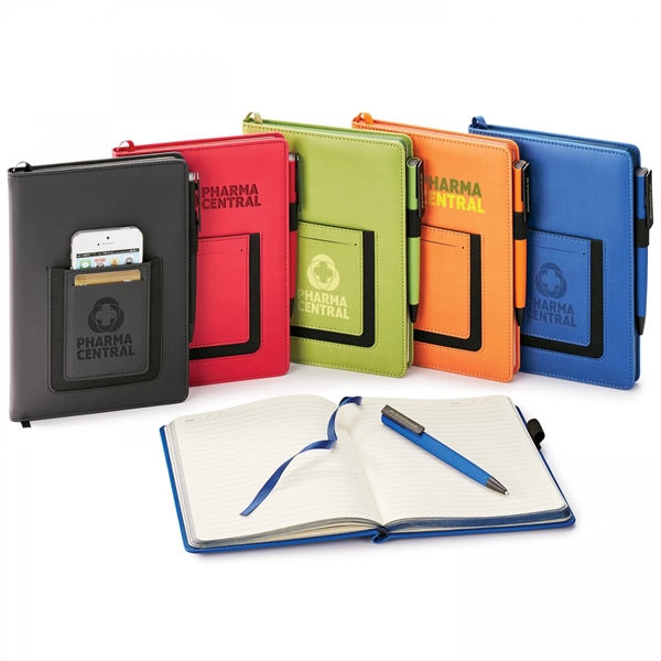 This perfect bound, non-refillable hard cover journal with 192 perforated, ivory... from ASI 88660 Spector & Co.