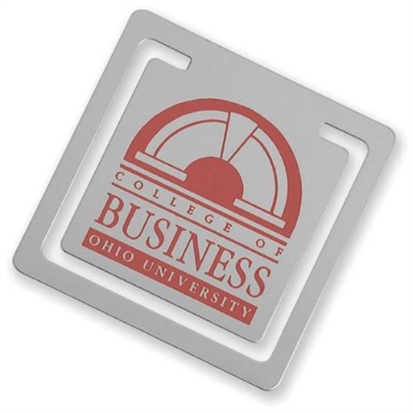 Square silkscreened bookmark clip (.018" thick).... from ASI 69240 MasterCast LTD / MasterCast