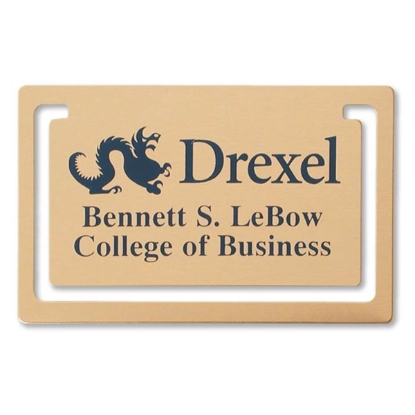 Rectangle (horizontal) silkscreened bookmark clip (.018" thick).... from ASI 69240 MasterCast LTD / MasterCast