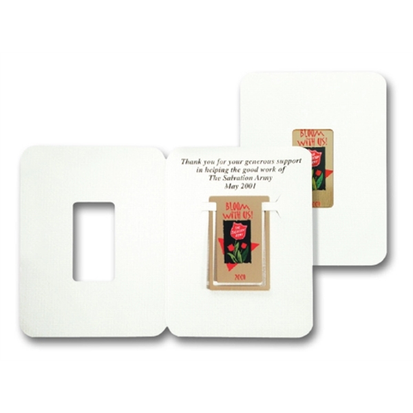 Rectangle (vertical) silkscreened bookmark clip (.018" thick).... from ASI 69240 MasterCast LTD / MasterCast