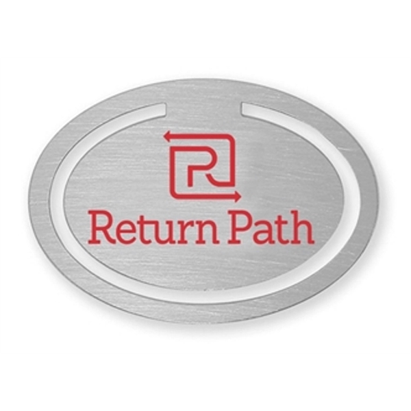 Oval silkscreened bookmark clip (.018" thick).... from ASI 69240 MasterCast LTD / MasterCast