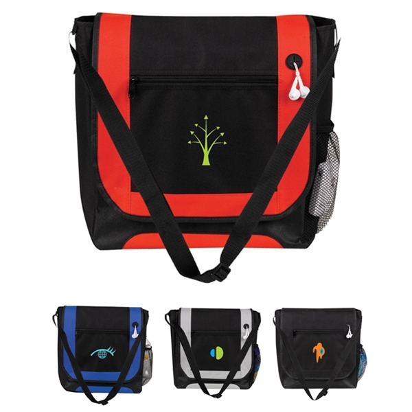 Non woven polypropylene messenger bag.... from ASI 40544 Binaco / Binaline