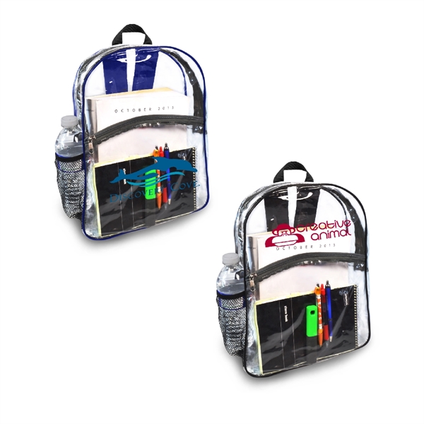 Completely see through backpack keeps all your items completely visible. Large... from ASI 40544 Binaco