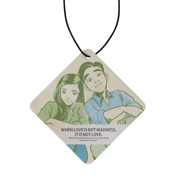 4" x 3.85" two sided paper custom air freshener with hanging... from ASI 52263 EMT / EMT EMT EASY