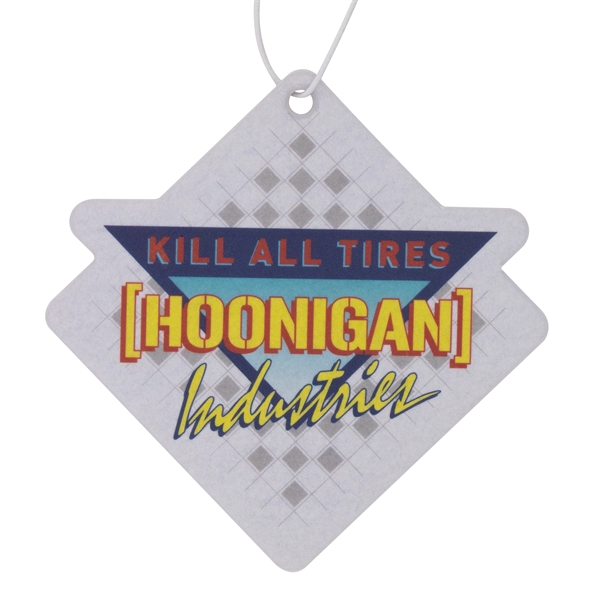 4" x 3.85" two sided paper custom air freshener with hanging... from ASI 52263 EMT / EMT EMT EASY
