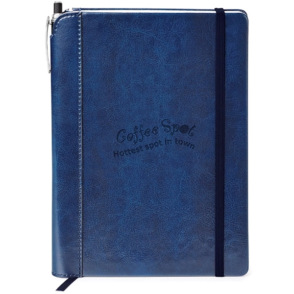 Combo includes ST4237 vinyl journal with 192 ivory lined pages non-refillable... from ASI 88660 Spector & Co.