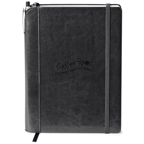 Combo includes ST4237 vinyl journal with 192 ivory lined pages non-refillable... from ASI 88660 Spector & Co.