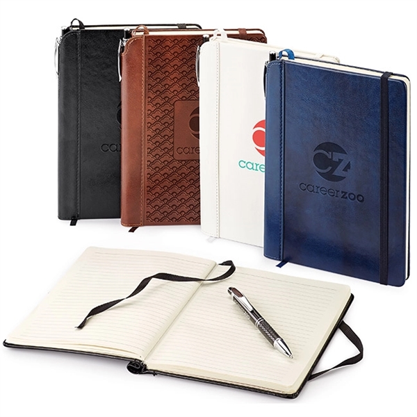 Combo includes ST4237 vinyl journal with 192 ivory lined pages non-refillable... from ASI 88660 Spector & Co.