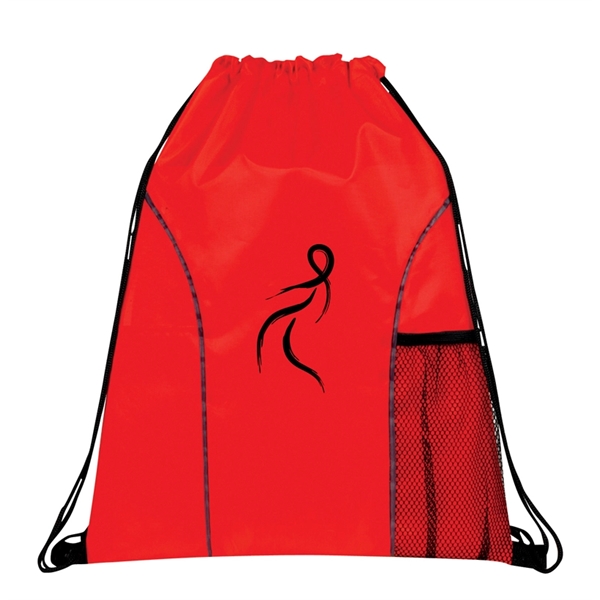 210 Denier Dual Pocket Drawstring Backpack.... from ASI 40544 Binaco / Binaline