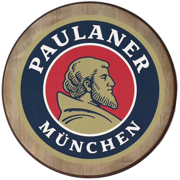 18" Wood Barrel Sign... from ASI 62677 iline PROMO (The Innovative Line)