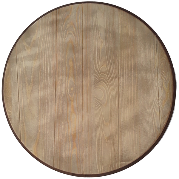 18" Wood Barrel Sign... from ASI 62677 iline PROMO (The Innovative Line)