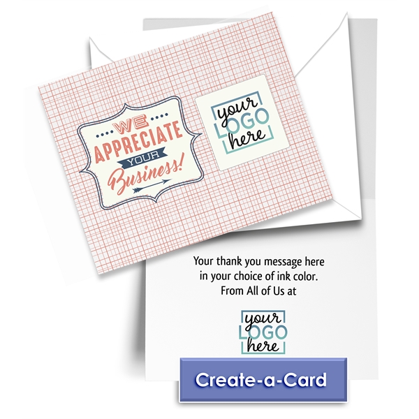 4" x 5" folding greeting card with full color digital imprinting... from ASI 45795 Colorguppy Printing