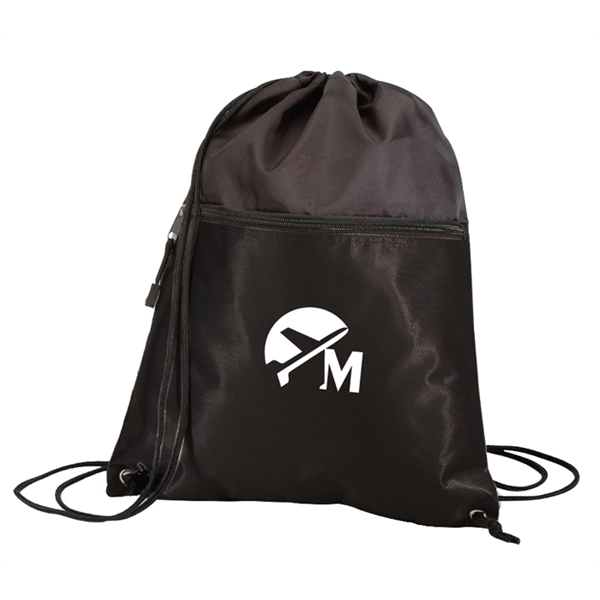 Metallic drawstring backpack made of 420 denier nylon.... from ASI 40544 Binaco / Binaline