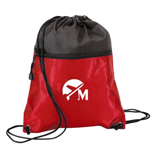 Metallic drawstring backpack made of 420 denier nylon.... from ASI 40544 Binaco / Binaline