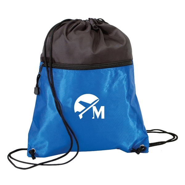 Metallic drawstring backpack made of 420 denier nylon.... from ASI 40544 Binaco / Binaline