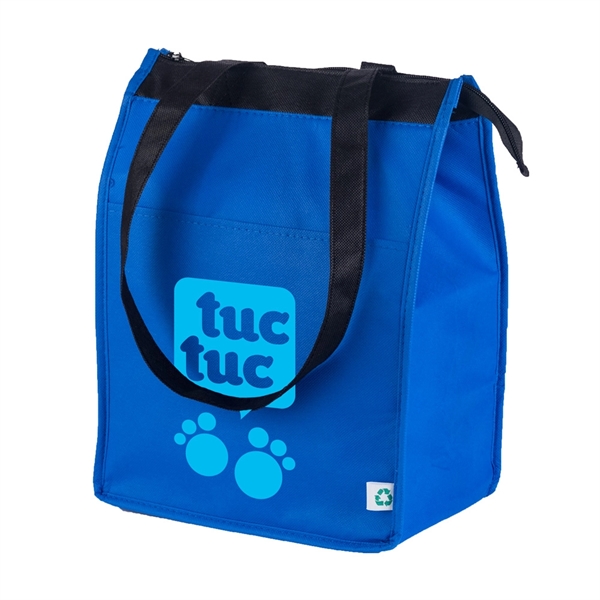 90+ GSM Recyclable Non-woven Polypropylene with zipper-top closure and front slip-pocket.... from ASI 40544 Binaco