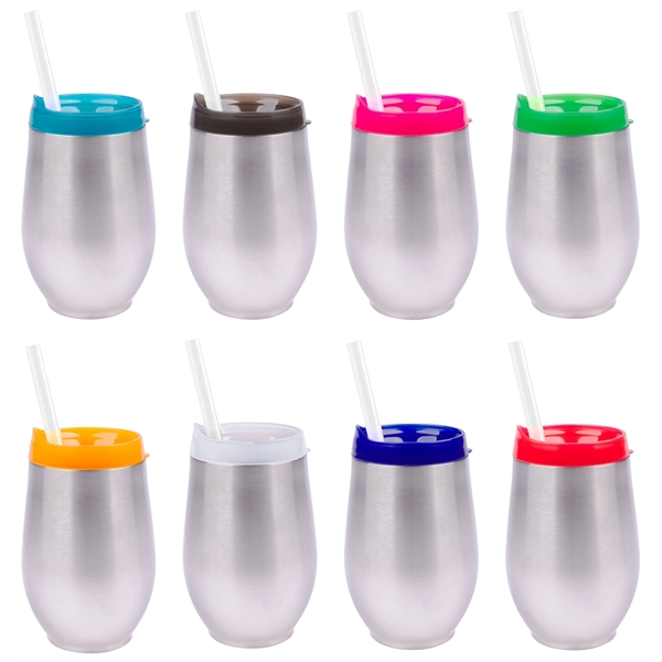 Tumbler, Stailess Steel with colored lids.... from ASI 85620 H M Schmidt Co Inc