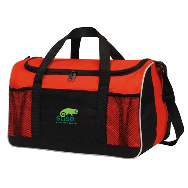 Duffel bag, 600 denier polyester with dual zippered side pockets.... from ASI 40544 Binaco / Binaline