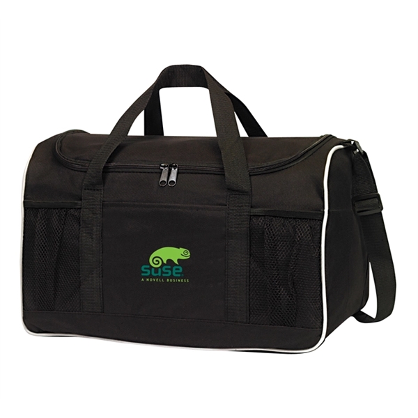 Duffel bag, 600 denier polyester with dual zippered side pockets.... from ASI 40544 Binaco / Binaline
