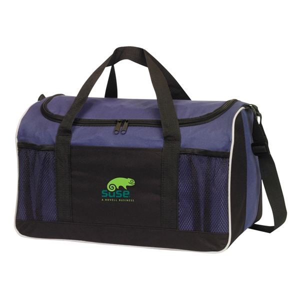Duffel bag, 600 denier polyester with dual zippered side pockets.... from ASI 40544 Binaco / Binaline