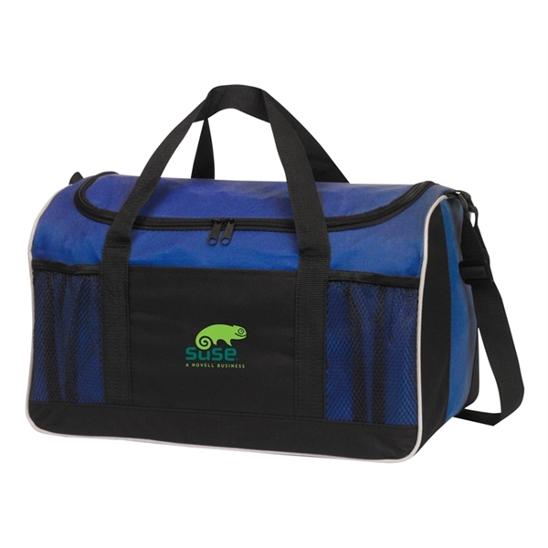 Duffel bag, 600 denier polyester with dual zippered side pockets.... from ASI 40544 Binaco / Binaline