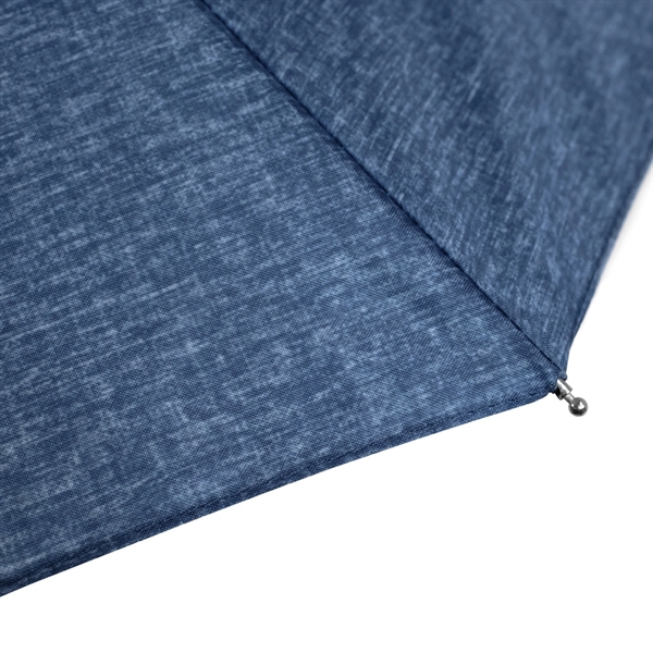 Eye-catching heathered fabric on this umbrella, with automatic-opening feature, and it... from ASI 89955 StrombergBrand / Stromberg Brand Stromberg