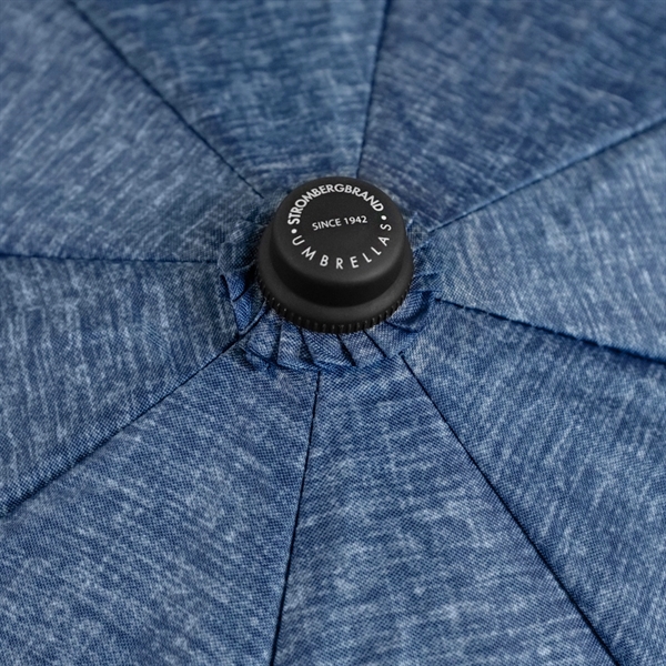 Eye-catching heathered fabric on this umbrella, with automatic-opening feature, and it... from ASI 89955 StrombergBrand / Stromberg Brand Stromberg