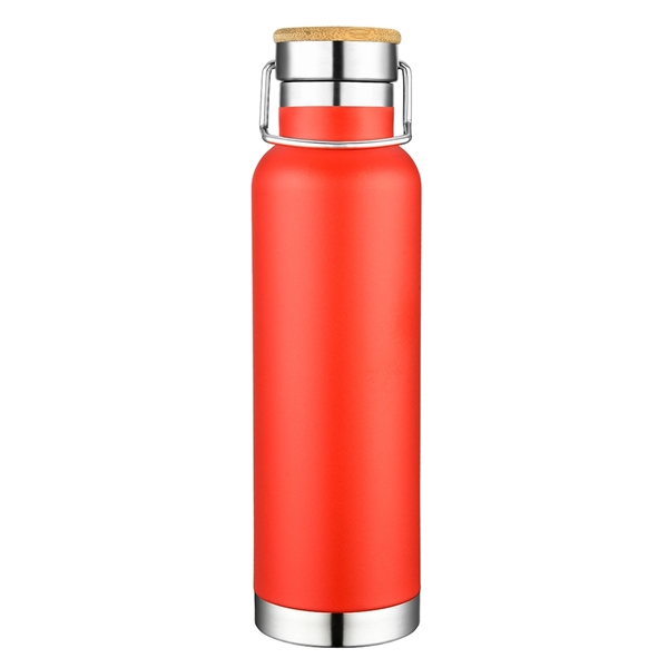 Bamboo lid 20 oz. vacuum insulated bottle.... from ASI 40544 Binaco