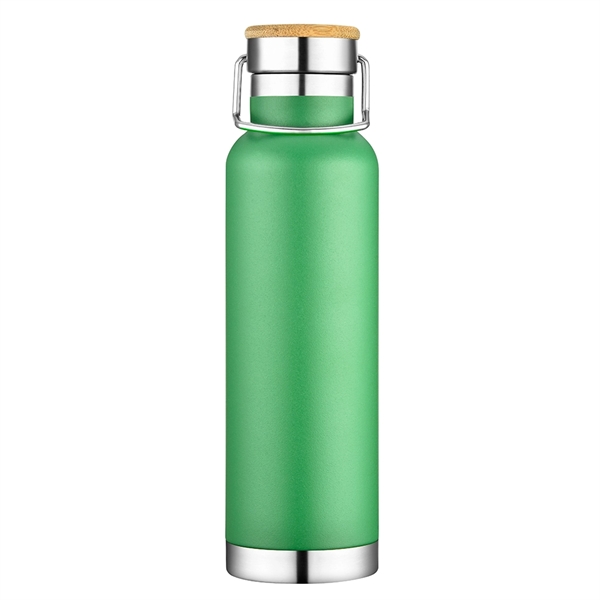 Bamboo lid 20 oz. vacuum insulated bottle.... from ASI 40544 Binaco