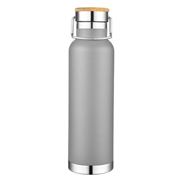 Bamboo lid 20 oz. vacuum insulated bottle.... from ASI 40544 Binaco