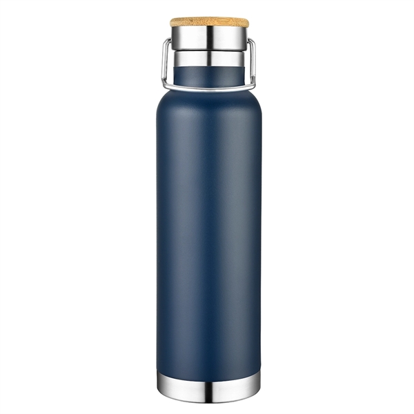 Bamboo lid 20 oz. vacuum insulated bottle.... from ASI 40544 Binaco