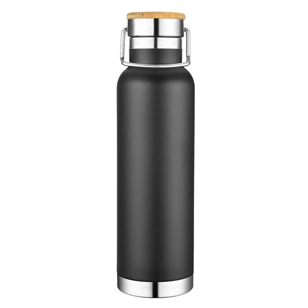 Bamboo lid 20 oz. vacuum insulated bottle.... from ASI 40544 Binaco