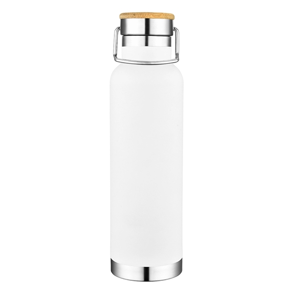 Bamboo lid 20 oz. vacuum insulated bottle.... from ASI 40544 Binaco