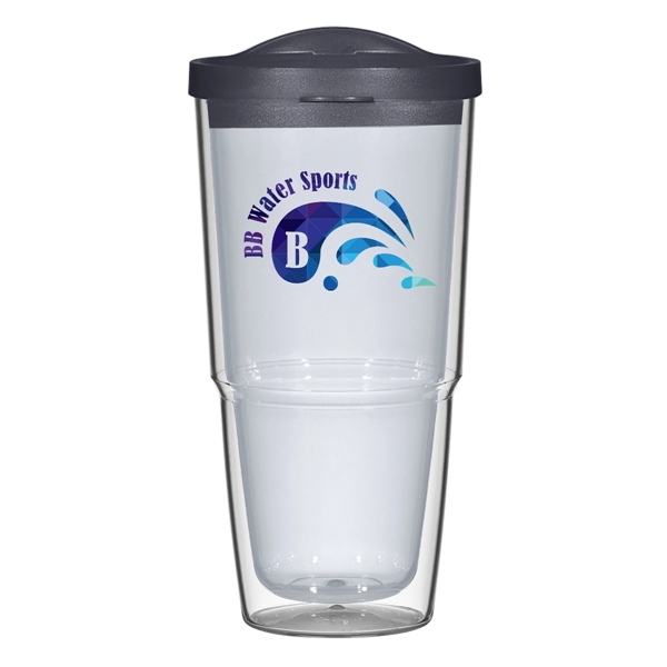 24 Oz. Biggie Tumbler With Lid. Double Wall Construction For Insulation... from ASI 61125 Hit Promotional Products / Hit®