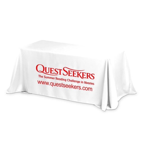 3-sided table cover made of polyester fabric; fits a 6 foot... from ASI 62660 Innovation Line