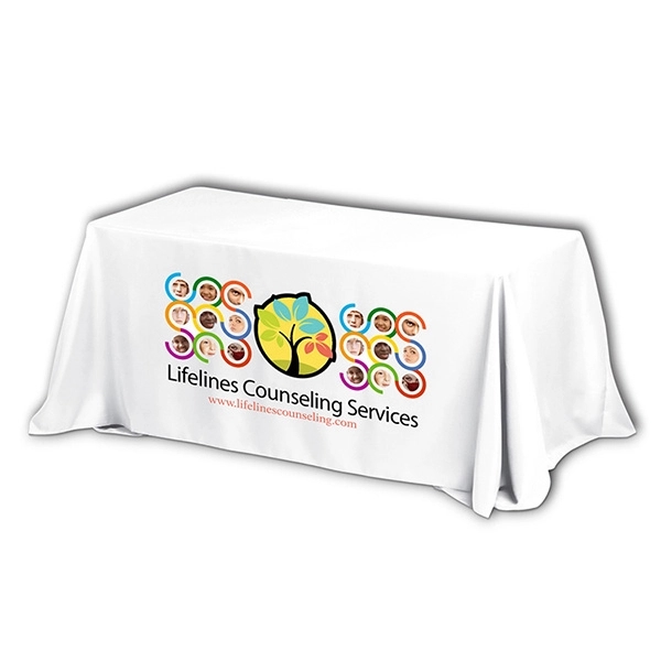 3-sided table cover made of polyester fabric; fits an 8 foot... from ASI 62660 Innovation Line