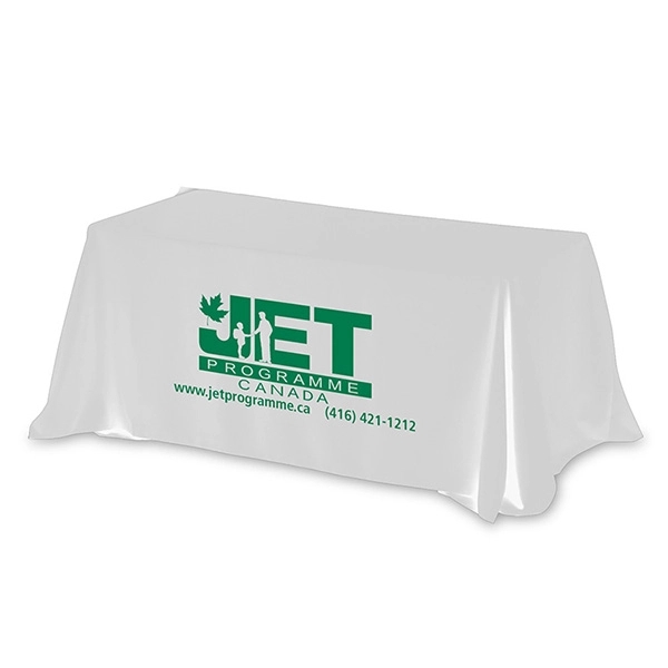 Throw-style, 4-sided table cover made of polyester fabric; fits an 8... from ASI 62660 Innovation Line