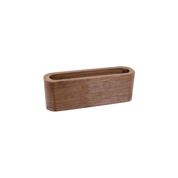 4 1/2" walnut business card holder. Individually packaged.... from ASI 74601 Calico