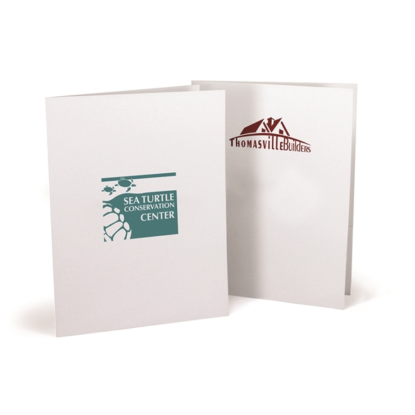 Budget Priced 9" x 12" Presentation Folders, 12 pt. White Coated... from ASI 95280 Warwick Publishing Co / Warwick Folders Made Easy