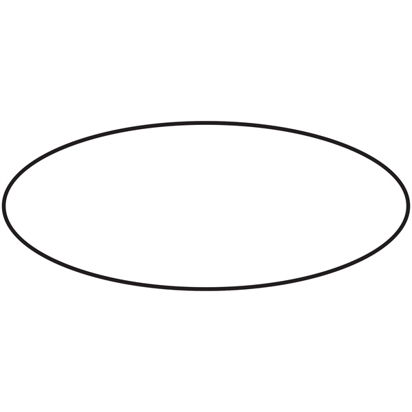 Sturdy 1/16" thick plastic oval nametag with laser engraving.... from ASI 45795 Colorguppy Printing