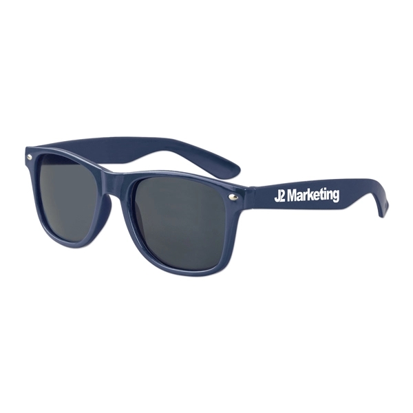 Adult sized plastic sunglasses with UV400 protection and an imprint on... from ASI 98360 WOWLine / WOWLine®