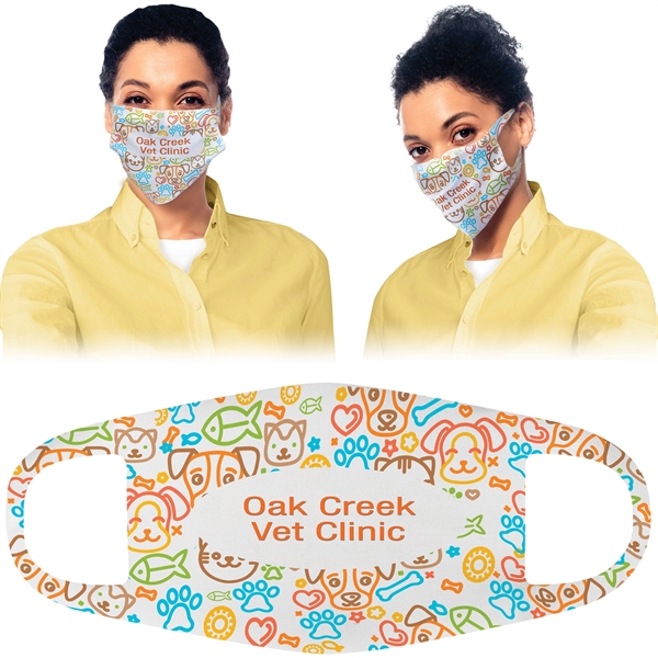 4.75" x 7.25" custom printed fabric face mask.... from ASI 92531 Unique Custom Products / UCP