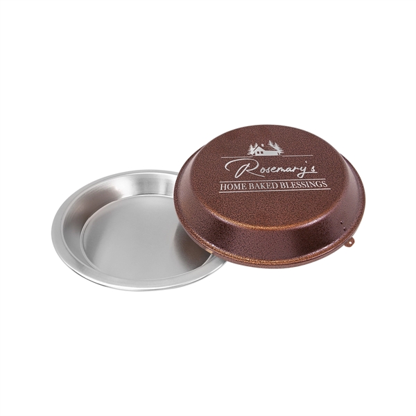 9" x 9" x 1.5" powder-coated aluminum cake pan with lid.... from ASI 74601 Calico