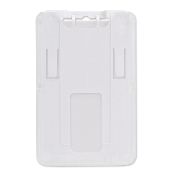 Durable, rigid plastic, credit card size badge holders protect smart cards... from ASI 79898 Promovision / PROMOVISION