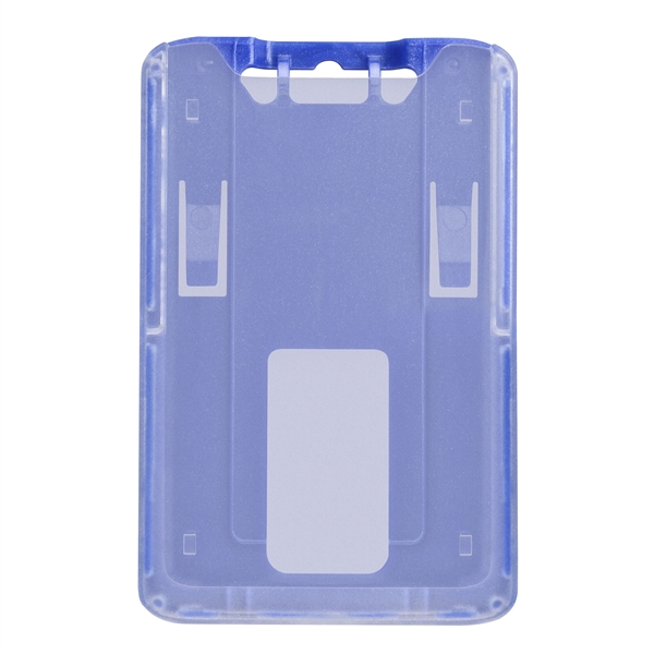 Durable, rigid plastic, credit card size badge holders protect smart cards... from ASI 79898 Promovision / PROMOVISION